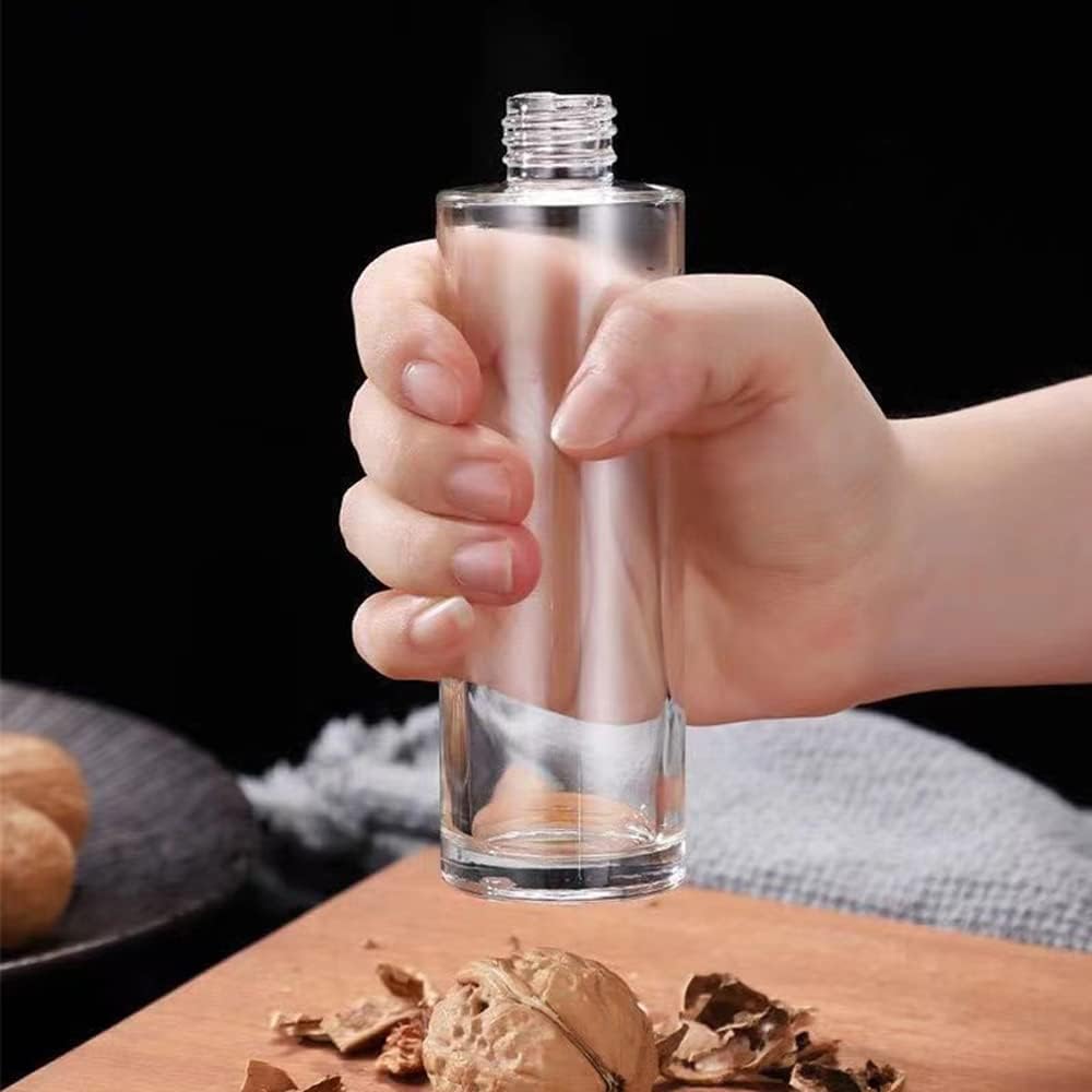 Household Spray Oil Pot Seal Portable Outdoor Barbecue Oil Spray Bottle Kitchen Food Oil Peanut Oil Glass Oil Spray Dottle (golden) : Patio, Lawn & Garden