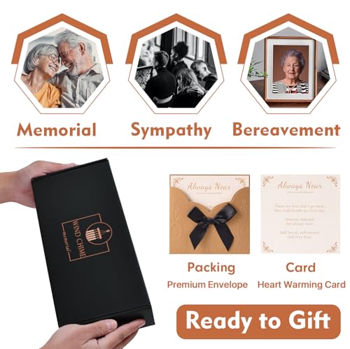 Image of AMBOBE Memorial Gifts for Loss of Brother, 32 inch Memorial Wind Chimes for Loss of Brother Sympathy Gifts, Remembrance /Bereavement Gifts for Loss of Brother, Windchimes in Memory of Brother