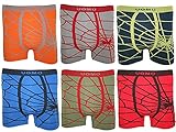 BestSale247 6 Stück Kinder Jungen Boxershorts Unterhosen Kids Unterwäsche Slips Mikrofaser ( Spinnennetz / 6er Pack, 146-158)