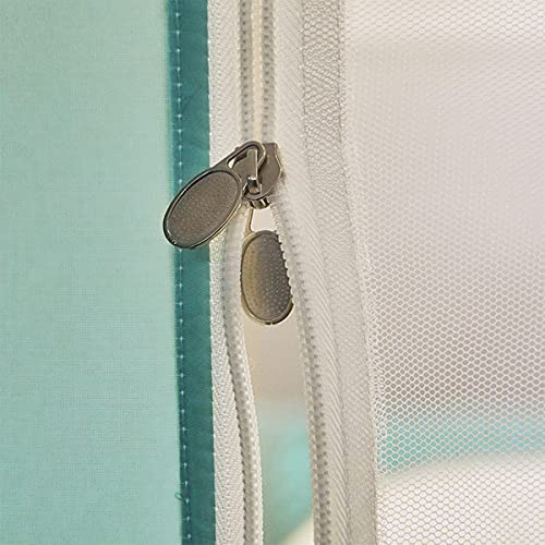 Baldaquin de lit en dentelle de polyester et structure rigide en acier inoxydable - 5