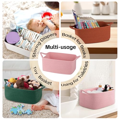 image for OIAHOMY Woven Basket, Gift Basket Empty with Gift Bags and Ribbons, Ro