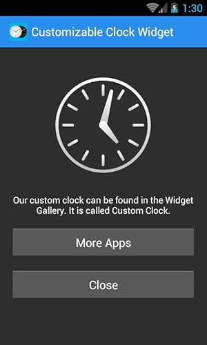 Analog Clock Widget