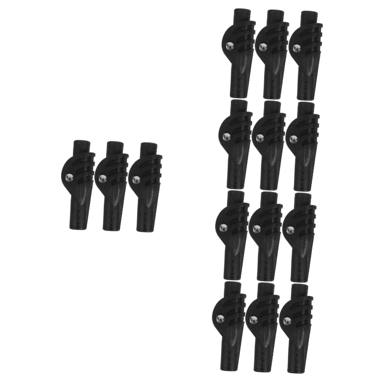 BESPORTBLE Joints De Tente Composants De La Tente Adaptateur De Tente Kit De Réparation De Tente Joint De Poteau De Tente Connecteurs De Joint De Tente Nylon Black