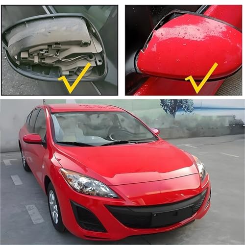 Couvercle de rétroviseur cassé ? Remplacez le cache gauche vert Mazda 2 3 6