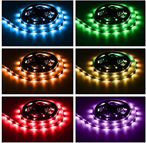 Phopollo Led Strip Lights Color Changing 16.4Ft Flexible 5050 Rgb Led Lights Kit With Power Supply And 44 Keys Remote #TOP6