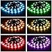phopollo Led Strip Lights Color Changing 16.4ft Flexible 5050 RGB Led Lights Kit with Power Supply and 44 Keys Remote
