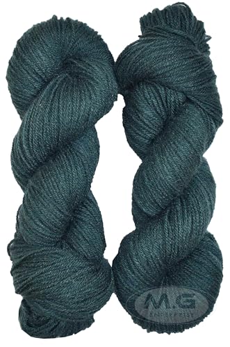 Image of M.G ENTERPRISE Knitting Yarn Wool Liza Wrosted /Mouse Grey 100 GMS Best Used with Knitting Needles, Crochet Needles Wool Yarn for Knitting. -SD Art-