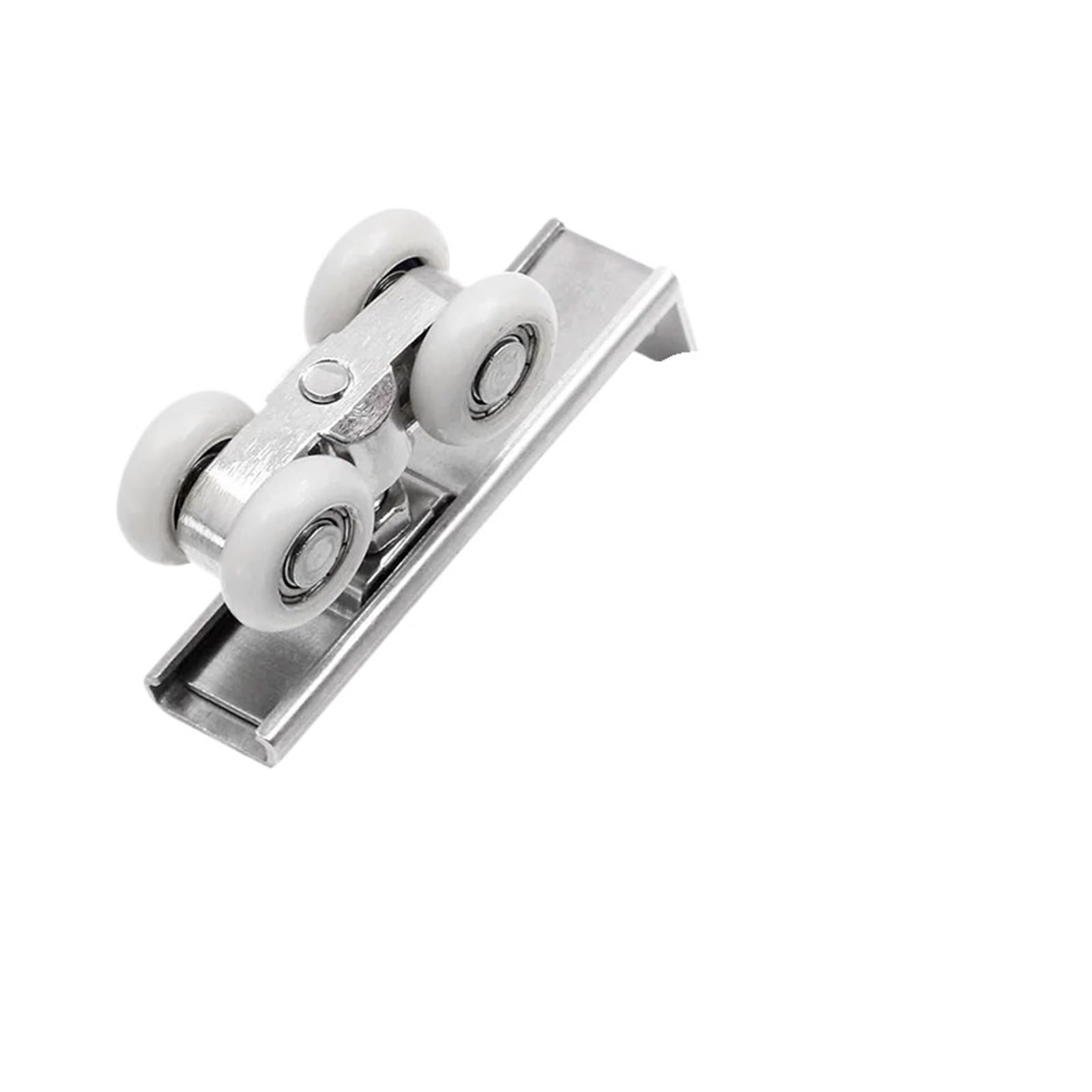 Poulie de porte coulissante blanche en lot de 2 pièces pour rail de placard