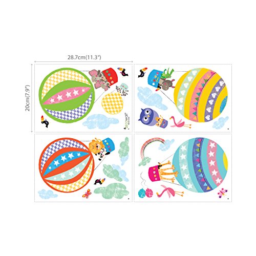 Vinilo Decorativo Infantil Globo Aerostático DECOWALL DS-8020 miniatura 5