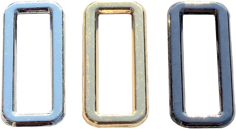 DGOL 30pcs 1 inch Thin Belt Bag Die Cast Rectangle Ring Buckles Webbing Strap Loops Adjuster Square Buckle in 3 Color - Image 3