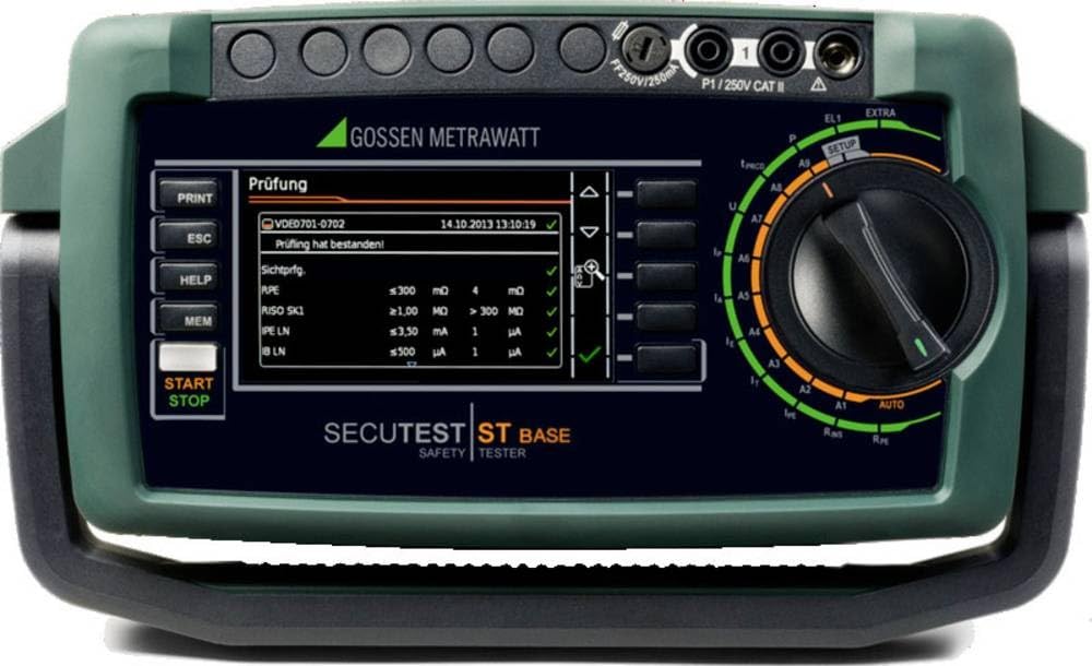 Gossen Metrawatt SECUTEST ST BASE calibrado (laboratorio acreditado por DAkkS)