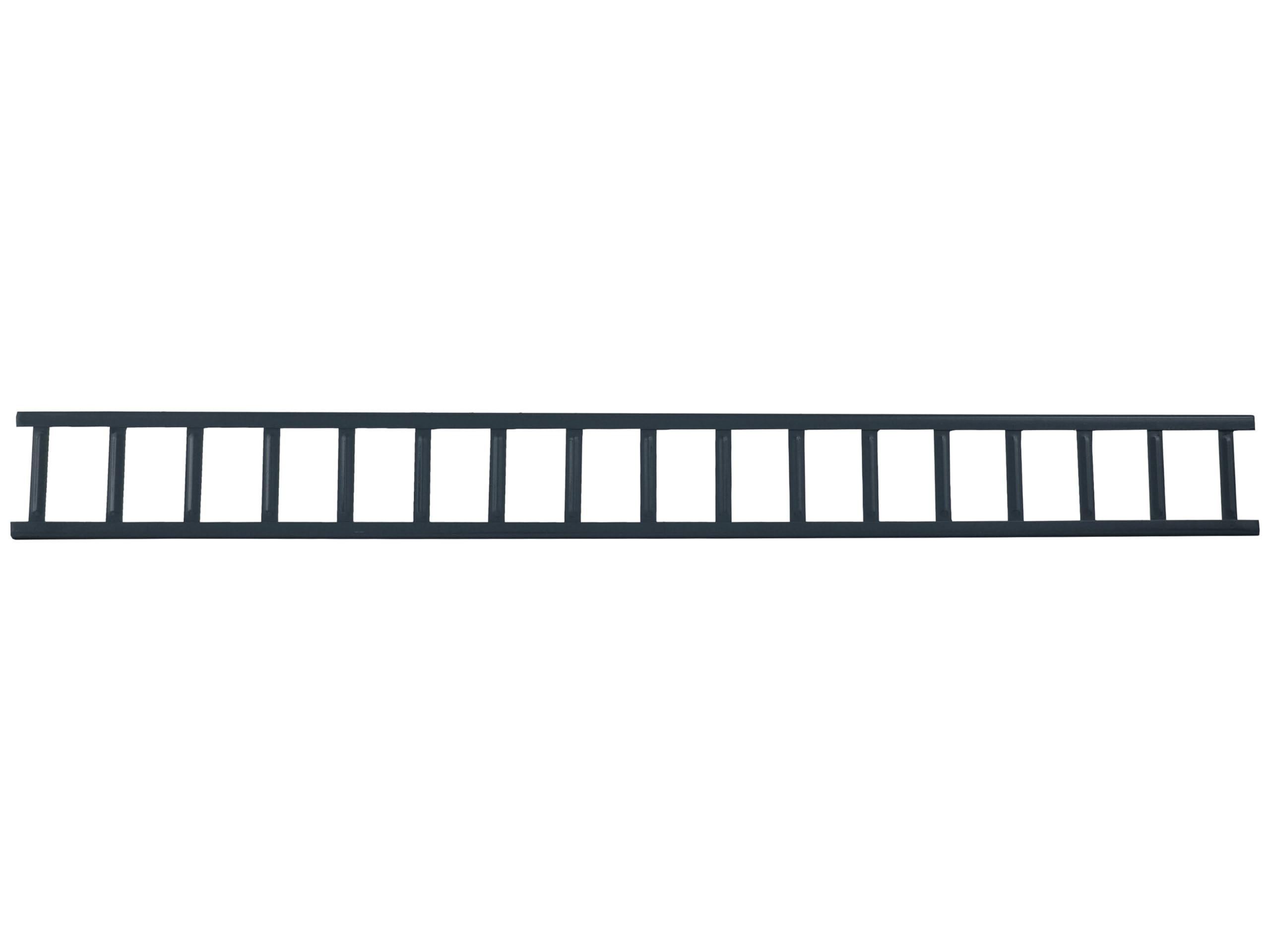 Komplettes Schneefanggitter-Set, 3,0 m lang, mit 5 Halterungen für Dachsteine (Beton) und Dachziegel (Ton) zum Einhängen an der Lattung (Gitterhöhe: 20 cm, RAL 7016 Anthrazit)