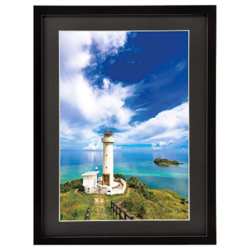 HAKUBA 額縁 MM-01 ワイド4切 木製 ブラック FWMM01-BKW4