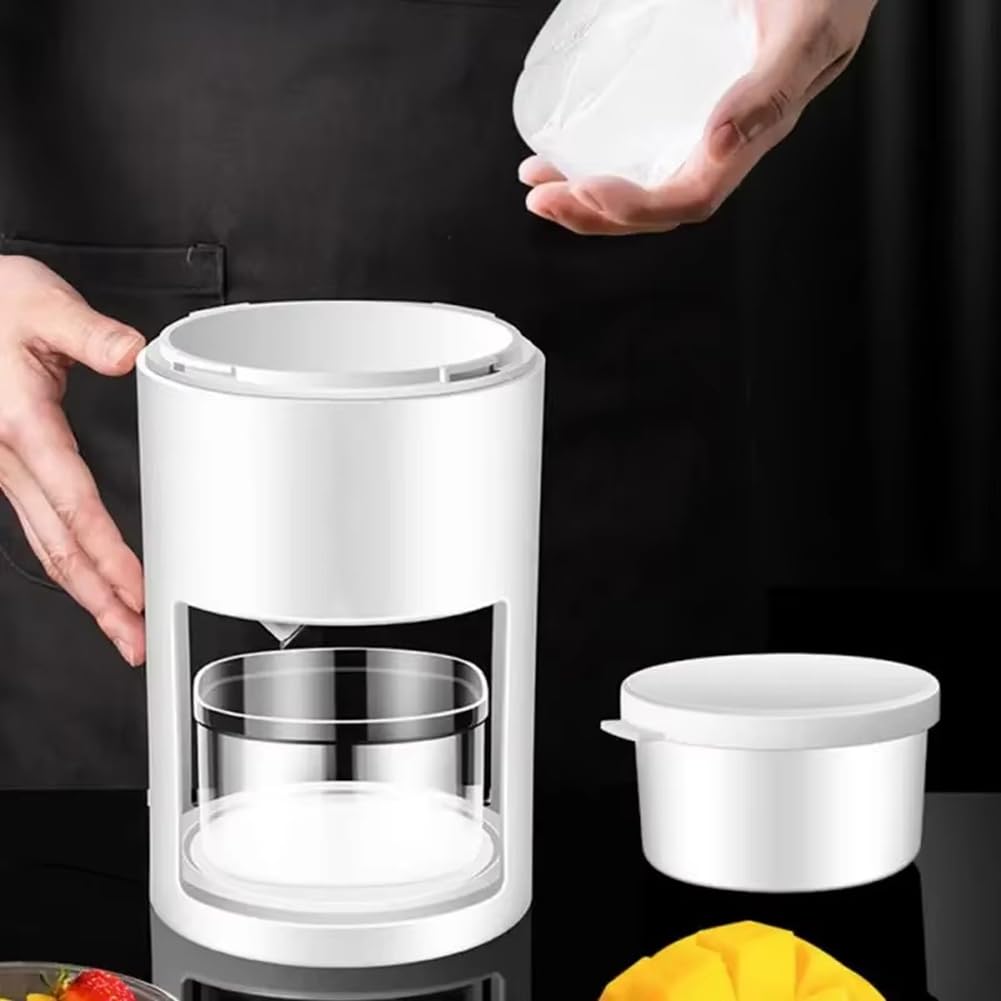 Trituradora de Hielo Manual Portátil, Máquina para Hacer Batidos Multifunción, Máquina Afeitar de Hielo de Mano para la Cocina del Hogar, Herramienta Compacta para Romper Granizo
