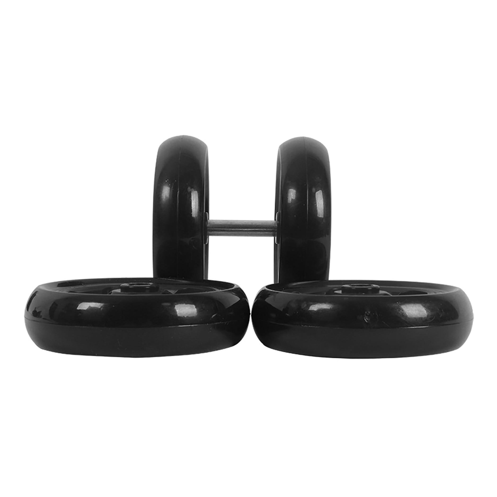 MOTO4U Lot de 4 roues de rechange pour moto - Support de levage avant et arrière - Triple arbre - Support de bras oscillant unilatéral - 4 pneus - Noir