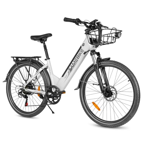 SAMEBIKE 27.5 Zoll E-Bike Elektrofahrrad für Herren Damen Fat Tire...