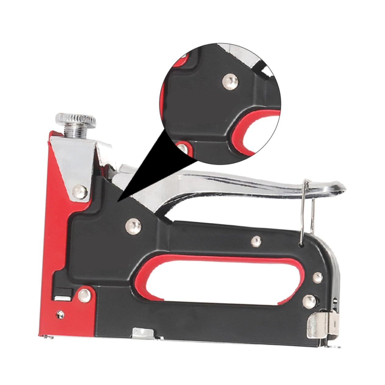 Dispositivo di Graffatura per Legno 3 in 1 Manico in Metallo e Funzione Chiodatrice Portatile per Tappezzeria e Fai da Te