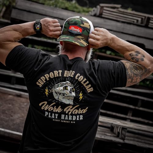 Combat Iron Men's Graphic T-Shirt | Work Hard, Play Harder | Cotton-Poly Blend | Athletic Fit, Tagless Comfort3