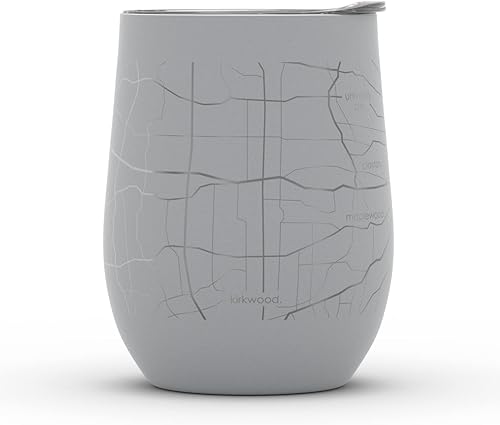 Vista 346 de Well Told Lexington Kentucky Map - Vaso de vino aislado con grabado de mapa de Kentucky, taza de acero inoxidable grabada (12 onzas, verde domingo)