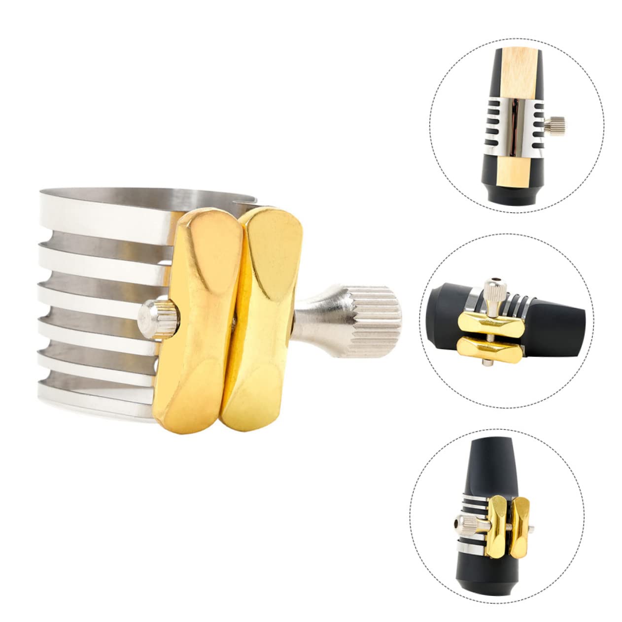 Toyvian 2stücke Saxophon Klammer Aus Verstellbar Langlebig Und Installieren Geeignet Für Altsaxophon Praktische Zubehör Für Musiker Silberfarbene