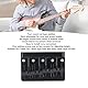 E-Bass-Brücke, Verstellbare Aktionshöhe, Verdickte Grundplatte für Erweiterten Sound, 4-Saiter-Bass-Brücke mit Sechskantschlüssel Zum Austausch (Black)