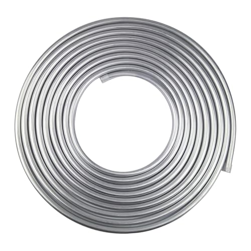 Tubos de aceite de 3/8 | Bobina de tubo de línea dura de 25 pies, tubo de aluminio de grado 3003, tubo sin costuras, tubo de 25 pies