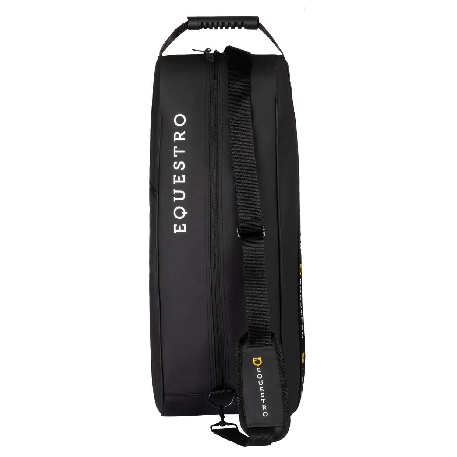 Borsa Porta Stivali e Casco, Zaino Sportivo in Tessuto Nero con Tracolla