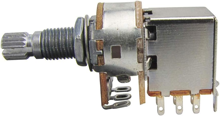 IKN Lot De 2 Potentiomètres Linéaires Coniques B250K Avec Tige 15 Mm