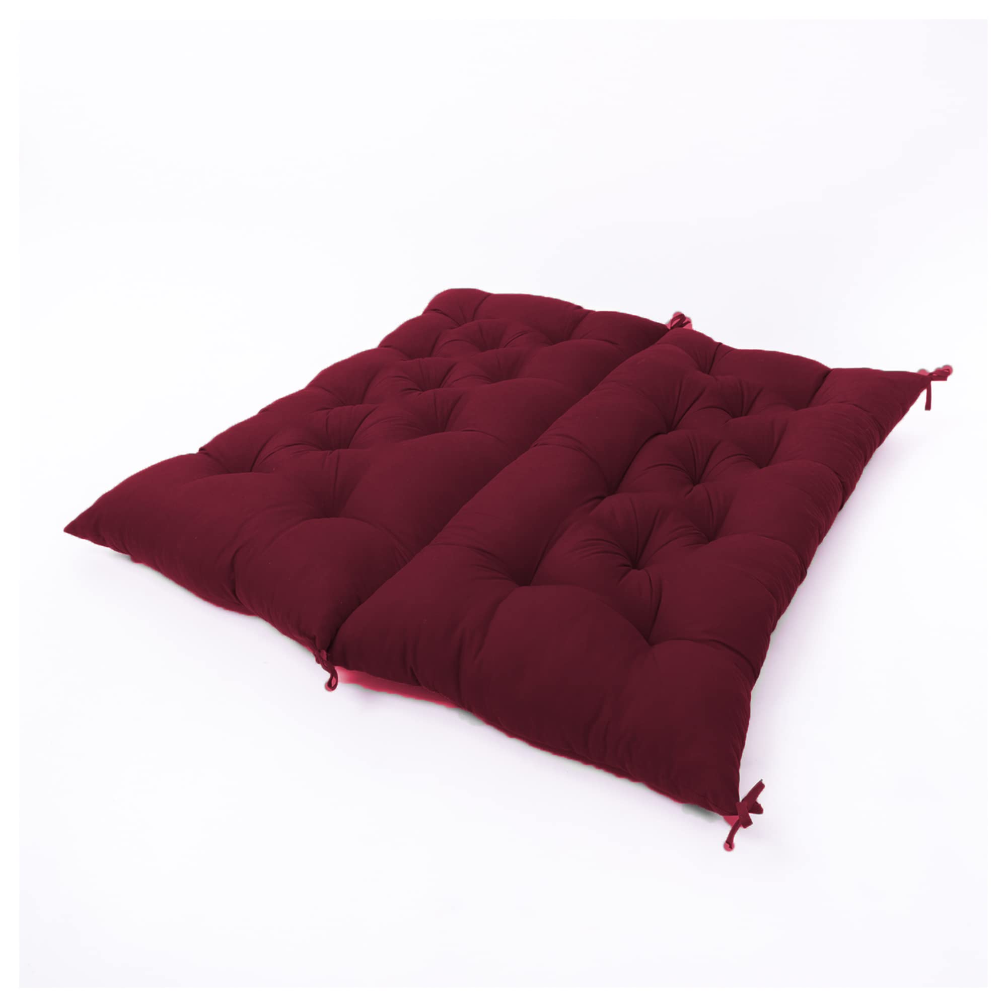 Dicke wasserdichte Gartenbank Auflage mit Rückenlehne 150x100x8cm Dunkelrot - Bequeme Outdoor Schaukel Sofa Sitz für Zuhause & Büro