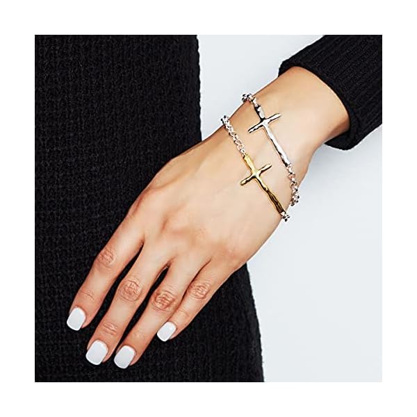 Silpada Cross Chain Bracelet for Women & Men, High Polished-Finish .925 Sterling Silver, Jewelry Gift Idea, In Good Faith', 7.5"