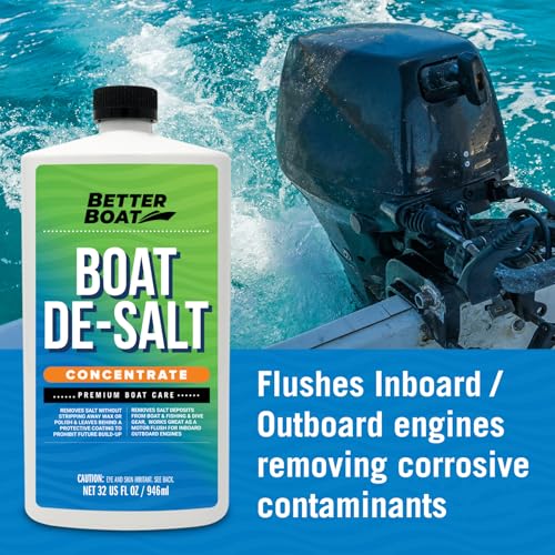 Image of Salt Remover for Boats Concentrate, Marine De-Salt Flusher for Outboard