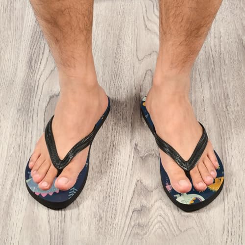 Dinosaur Men's & Women's Classical Beach Rubber Sandal Flip Flop Comfortable Slipper 214B28524