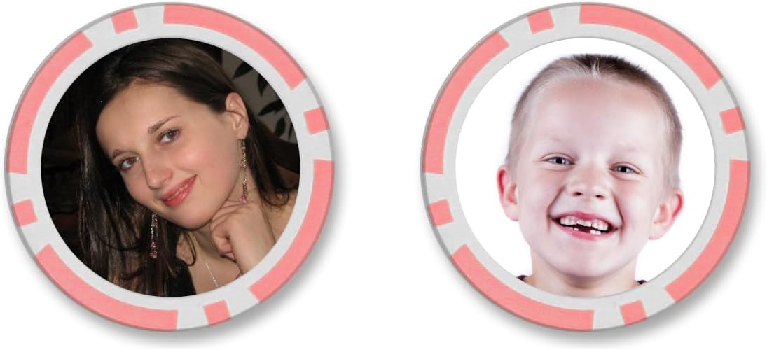 Personalized Memento Poker Chips - Photo Upload Front and Back Images - Official Size and Weight