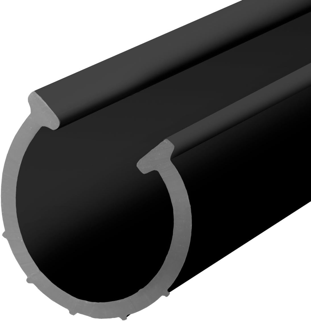 STEIGNER Garage Door Weather Seal SBD02 Garage Gate Seal Insulation, Black, 70x6 mm, 3 m
