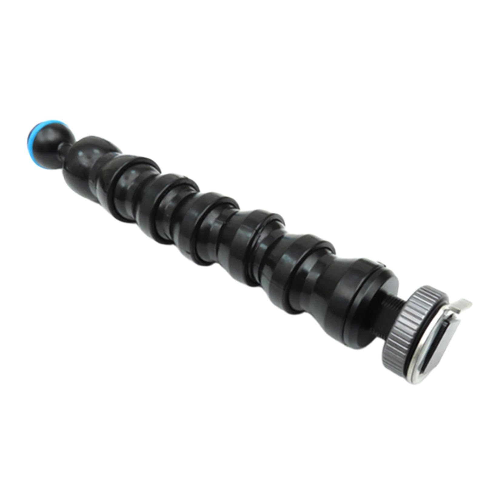 Oshhni Brazo de luz para cámara subacuática, Cabezal de Bola para fotografía de Buceo, para cámara de acción, Jaula de Buceo, Brazo de lámpara Flexible, 6 Articulaciones