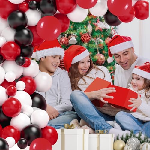 Image of Red Balloons Arch Kit,130pcs Red Balloons Garland,Different Sizes Latex Balloons for Birthday Party Graduation Baby Shower Wedding Balloon Decoration