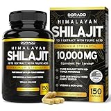 Shilajit with 85+ Trace Minerals (150 Capsules, 1000mg Extract per Serving) Pure Shilajit Capsules for Men & Women with Fulvic Acid for Immune Support - Third Party Tested, Non GMO, Vegan & USA Made