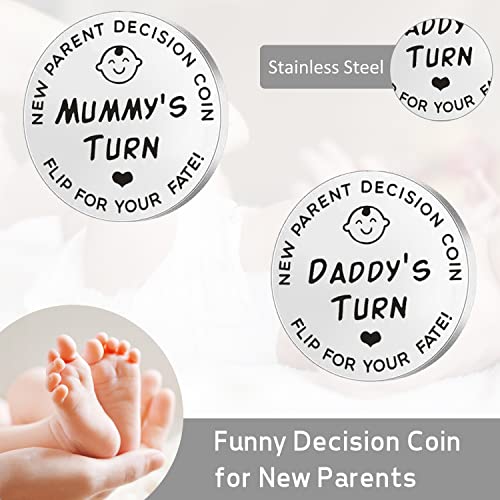 Image of Pregnancy Gifts for New Parents Est 2027- New Mom Gifts Basket for Pregnancy Announcement, Baby Shower - Mom & Dad Mugs, Decision Coin, Ultrasound Frame, Swaddle Blanket, Bib, Socks