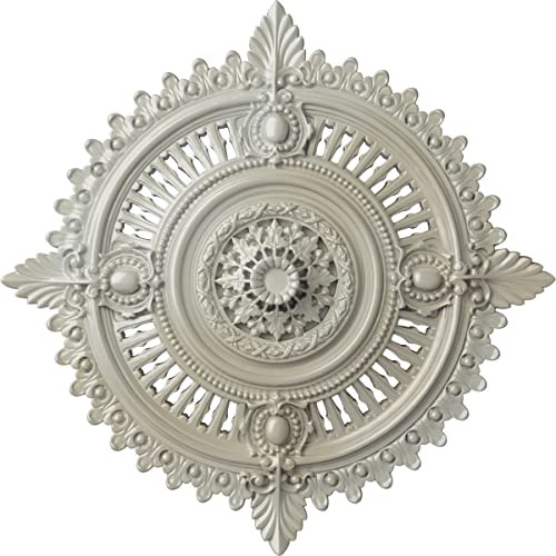 Image of Ekena Millwork Haylynn Ceiling Medallion, Flash Blue