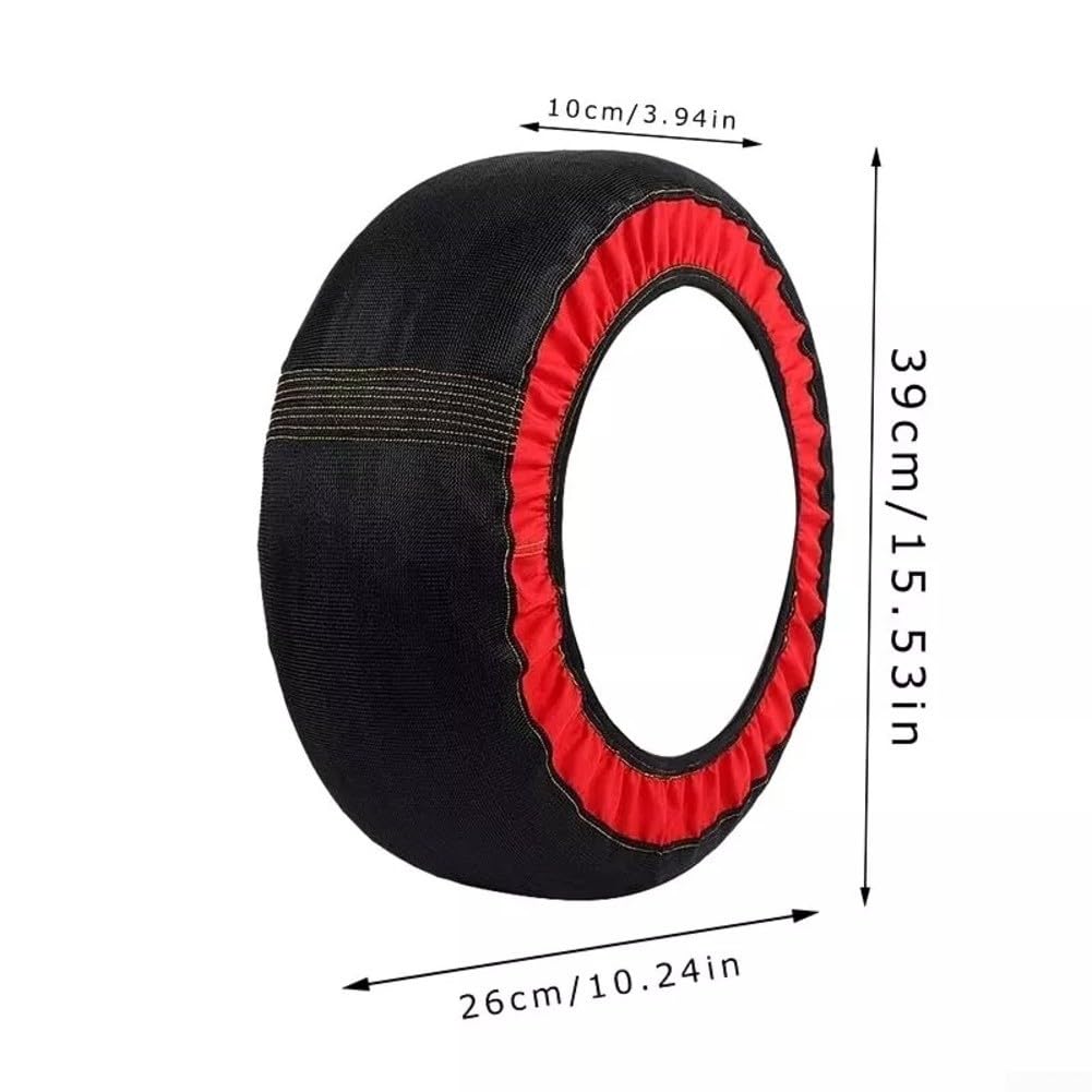 Prêt pour l'hiver ? Équipez votre véhicule de nos 2 chaussettes à neige essentielles pour roues de voiture (6008)