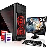 Systemtreff PC mit aktuellem und schnellen AMD Ryzen 5 3400G Prozessor mit 4 x 4,2 GHz Taktrate ausgestattet, sowie 16 GB DDR4 3200 MHz RAM für schnelles und zuverlässiges Arbeiten. Genug Performance und Arbeitsspeicher, um den PC schnell zu booten und Office arbeiten sowie Multimediaanwendungen schnell und sauber zu erledigen.