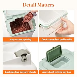 Lifewit 3 Pack 15l15lb Dog Food Storage Containers with Scoop 15l30lb Rice Dispenser with Lidwheels Suitable for Cereal Pet Food Dry Food Flour Baking Supplies in Kitchenpantry Organization Cucciolini Doodles Lifewit 3 pack 15l15lb dog food storage containers with scoop 15l30lb rice dispenser with lidwheels suitable for cereal pet food dry food flour baking supplies in kitchenpantry organization cucciolini doodles