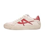 Womens Moonlight Studs Women's Sneakers, Vintage-Inspired Distressed Leather