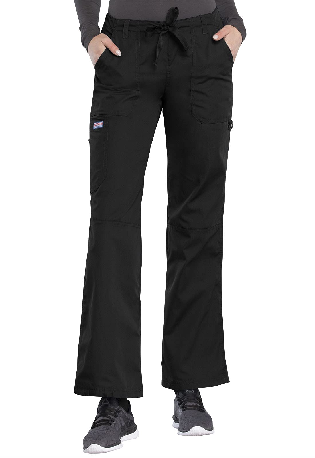 Cherokee Women Scrubs Pant Workwear Originals Drawstring Cargo 4020