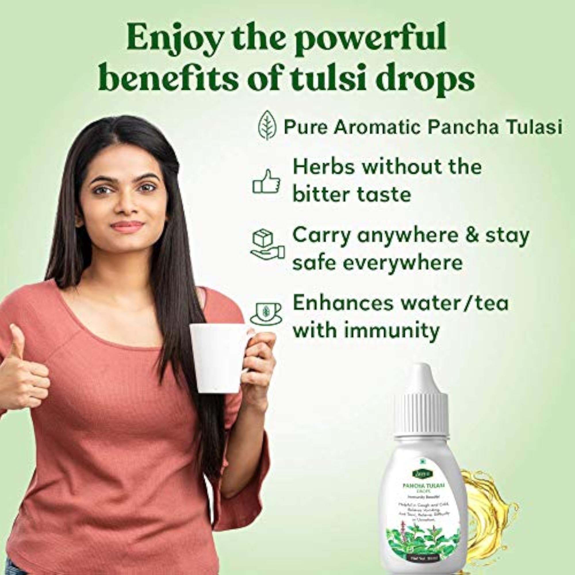 Laven Pancha Tulasi Drops, Immunity Booster