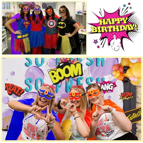 Irolewin IW140 Adults Superhero-Cape And Mask For Women Men Super-Hero Costumes Spirit Day Team Dress-Up-Halloween Party Favors thumb #1