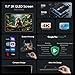 11.1-inch 2K QLED Touch Screen Android 14 Portable Car TV, Car Rear Seat Headrest Monitor Multi-Medias Video Player, Support Phone Mirror Link WiFi Bluetooth, HDMI/RCA Input 2G+32GB