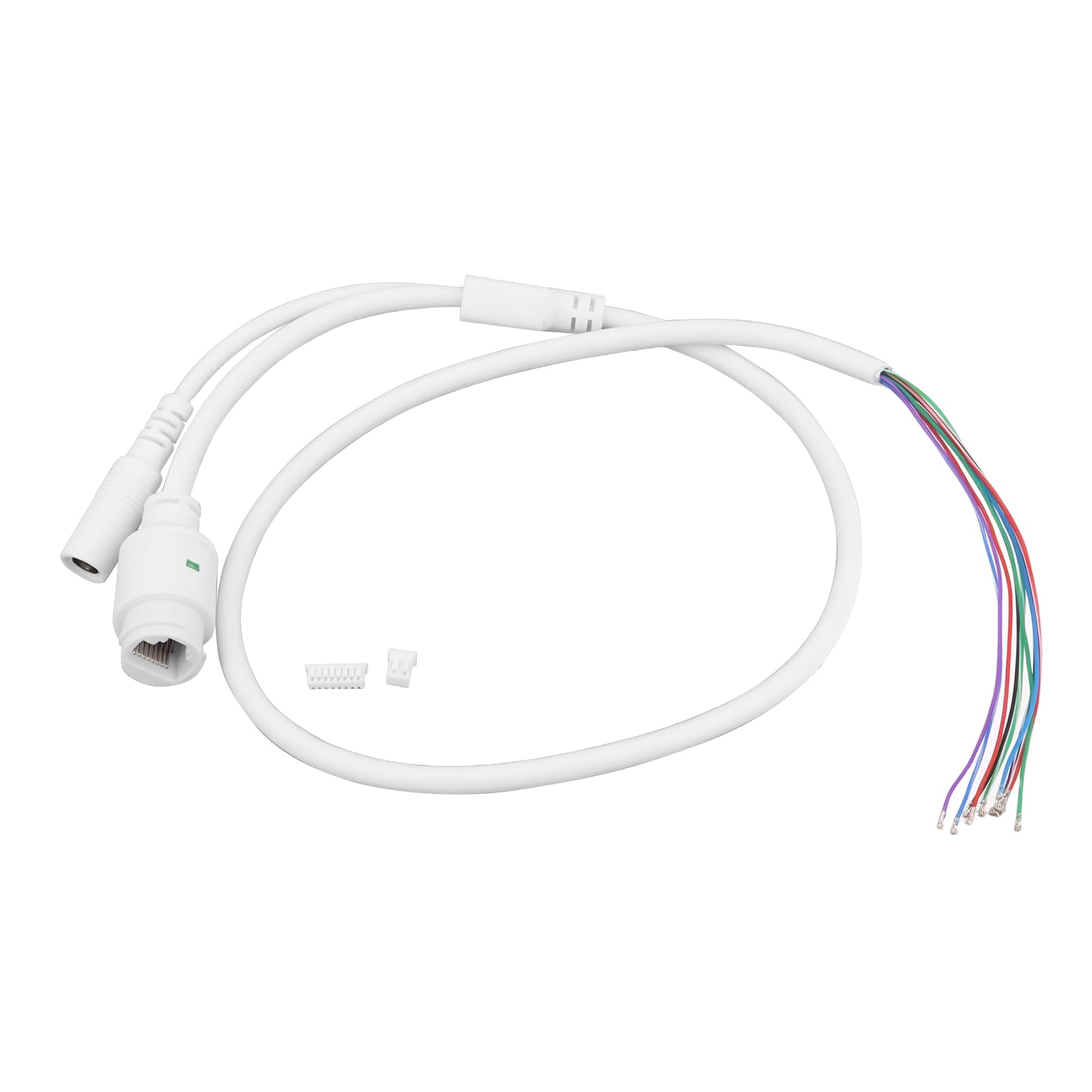 VGOL 9 Core POE LAN Cable RJ45 Camera Network Tail Cable 12V 70cm Compatible with CCTV IP Camera Board Module