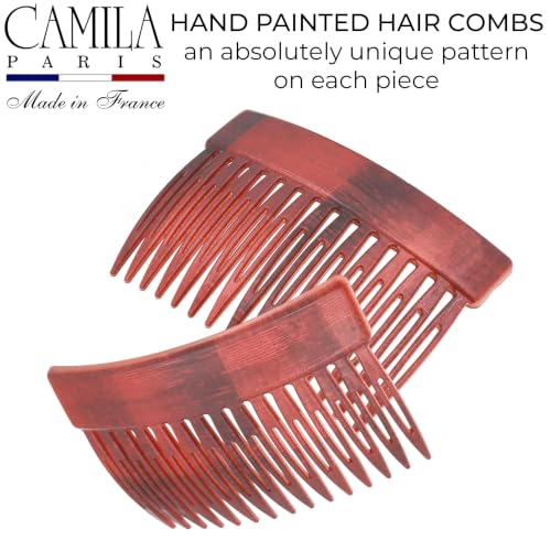 Image of Camila Paris CP2944 Hair Side Comb, 3 inch Small French Twist Hair Combs Clips