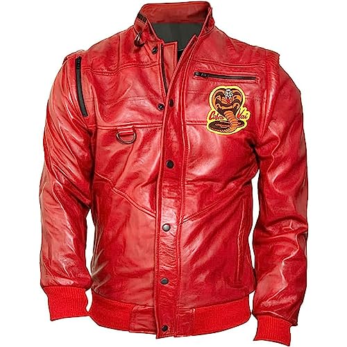 Mejores precios y opiniones de Chaqueta roja cuero que Puedes comprar On-line. 24 Imagen adicional